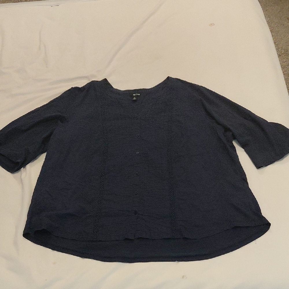 Women's Navy Blue Top